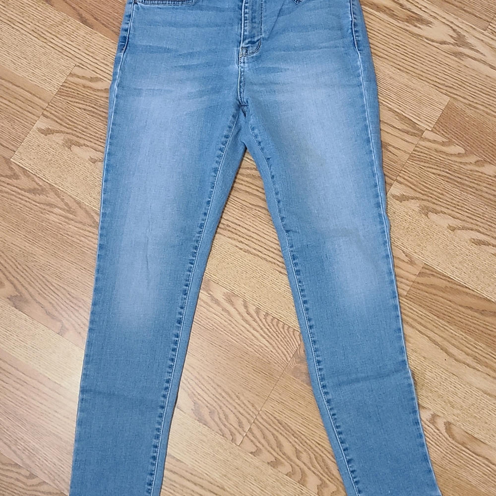 Arizona Jeans Kids/Womens Petite S7 Junior 12/14/16 Light Wash Blue Denim Jeans